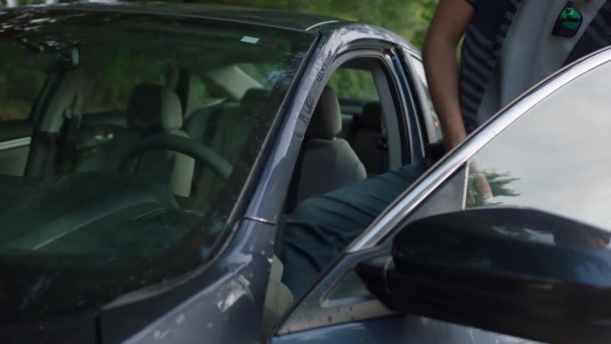 Man On Phone While Driving