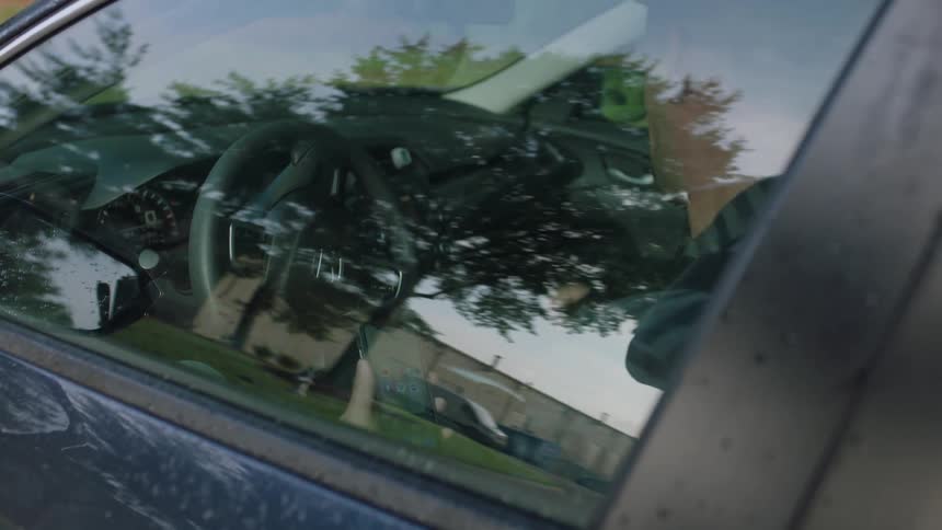 Man On Phone While Driving