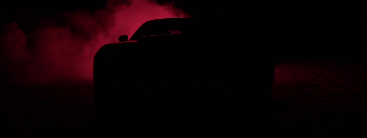 Muscle Car At Gas Station