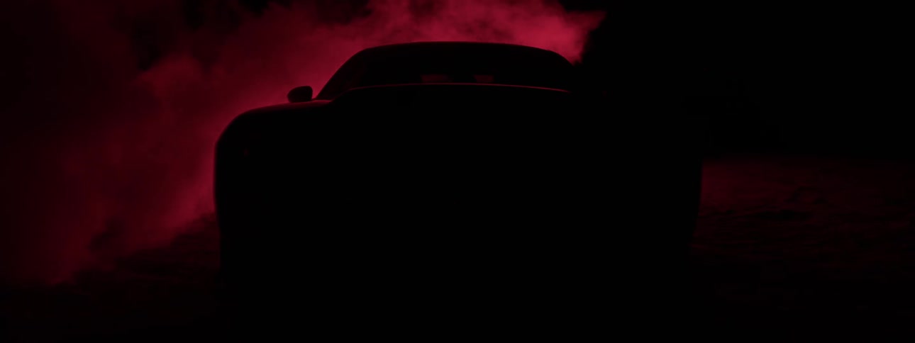 Muscle Car At Gas Station