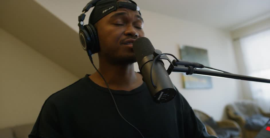Musician In Home Studio