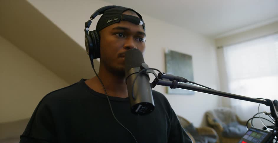 Musician In Home Studio