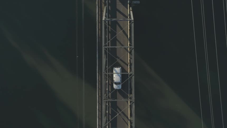 Cars driving on bridge