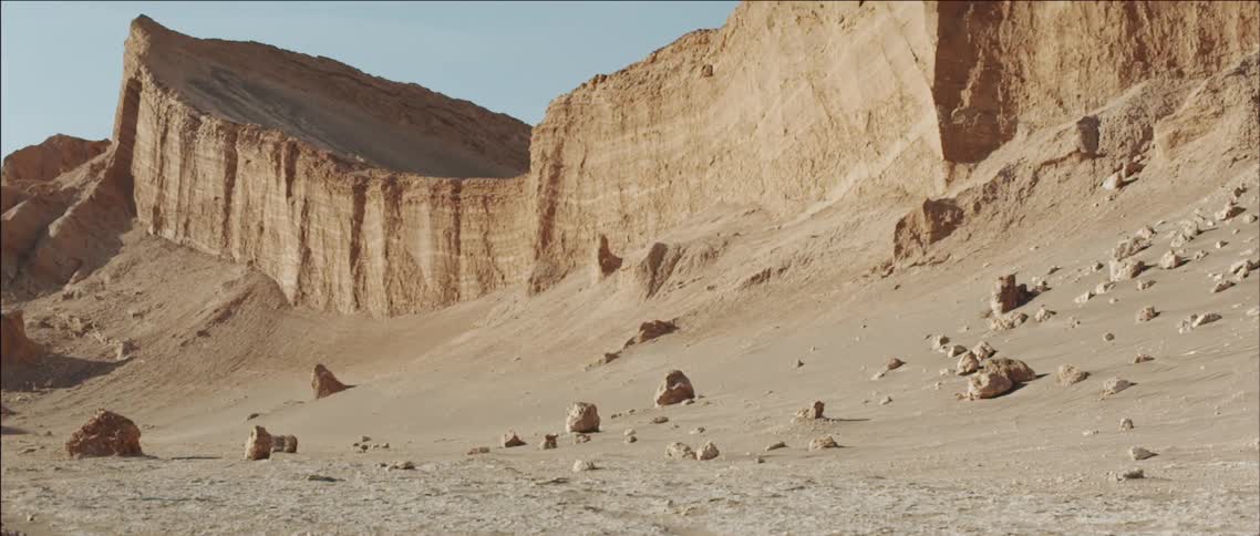 A desert mountain range