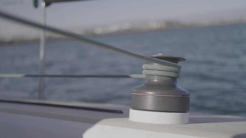 A rope wrapping around a post