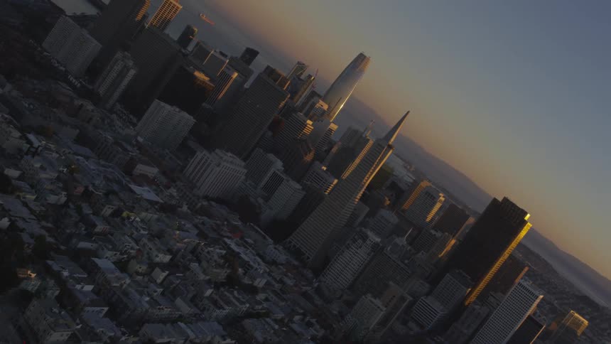 The sun is setting in the horizon