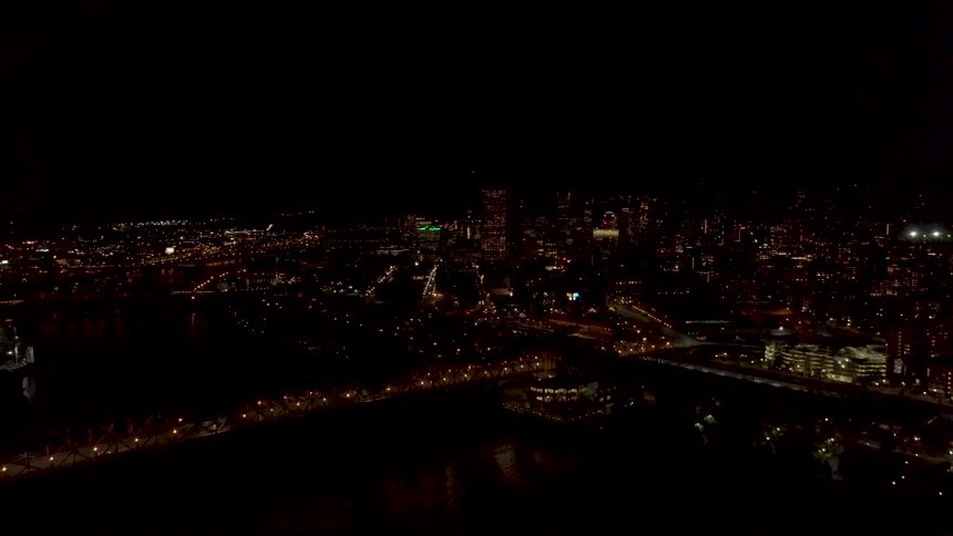 A city at night