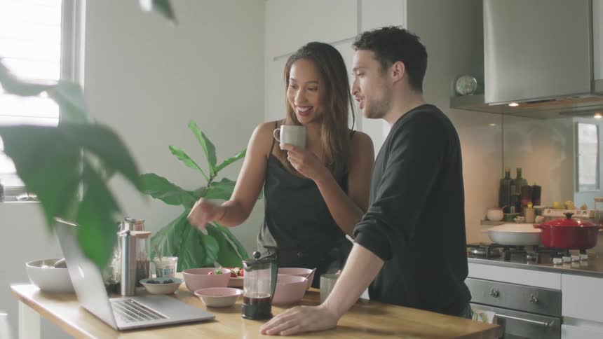Couple In Kitchen