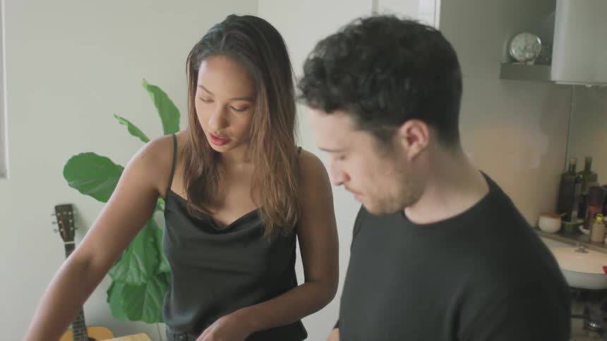 Couple In Kitchen