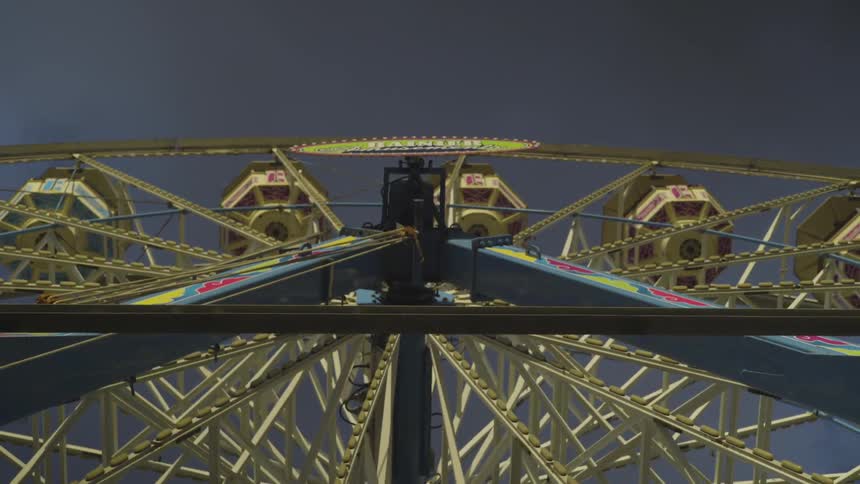 Worms eye view of ferris wheel