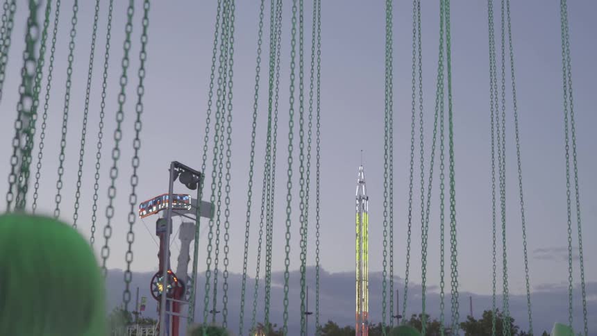 Chains from a ride in a carnival