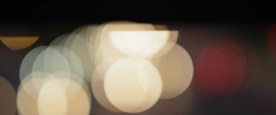 Lights flashing in a dark sky