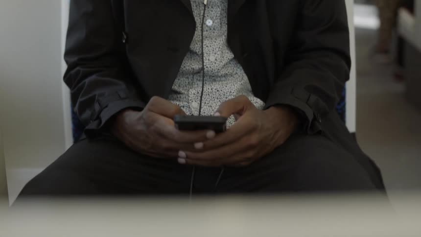 Man looking at his phone