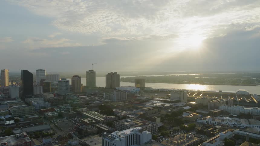Skyline of a large city