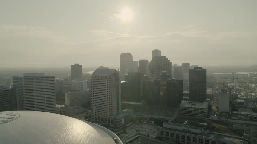 Skyline of a big city