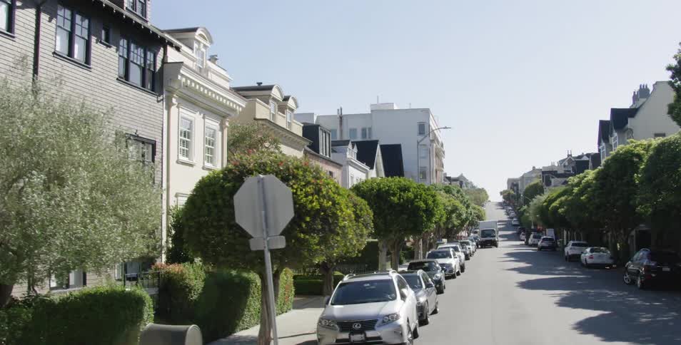 City streets with cars