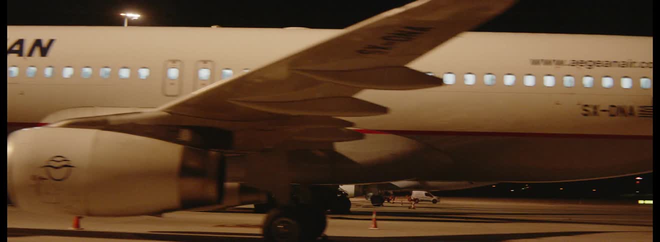 Several airplanes on the mat