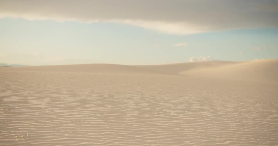 Landscape view of rolling hills of sand
