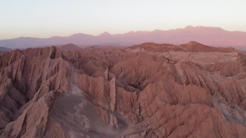 Aerial view of rocky mountains