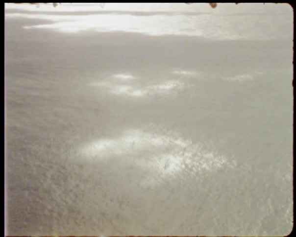 Water ripples and flows on an ocean