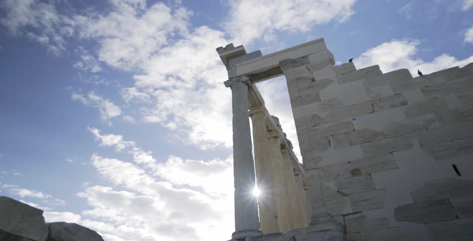 A monument is shown during the day