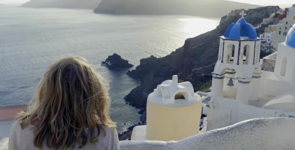 A person staring off at the horizon