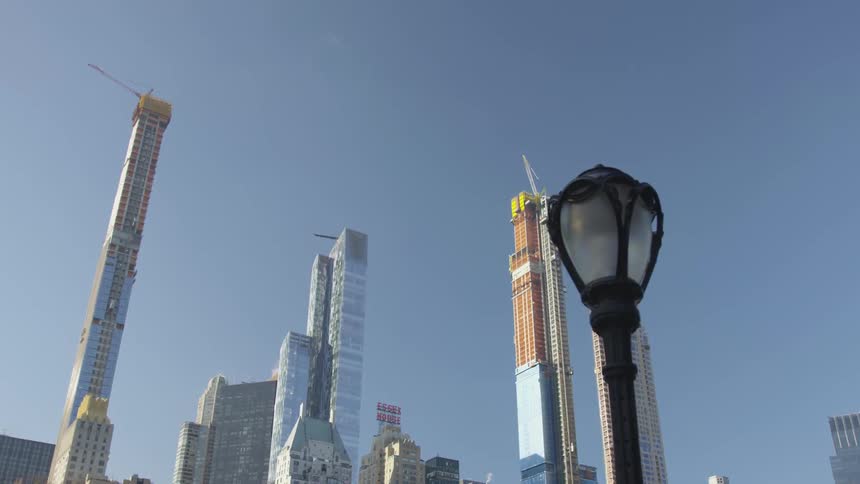 A skyline of downtown nearby