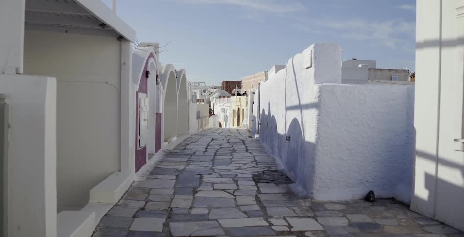 Woman Traveling Through Greece And Italy