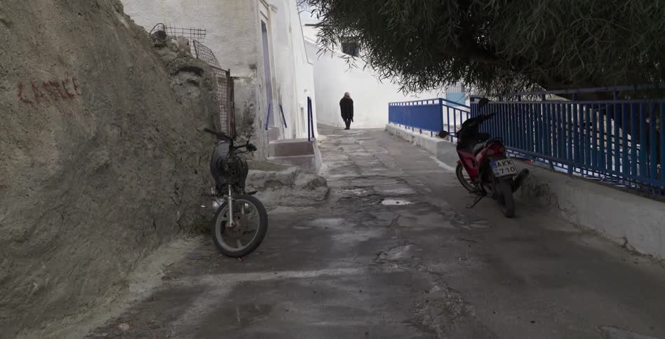 Woman Traveling Through Greece And Italy