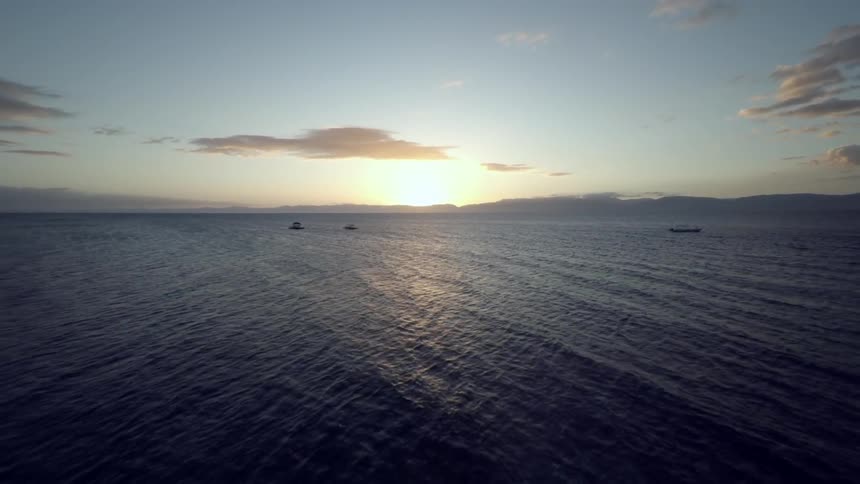 Sunset on the horizon