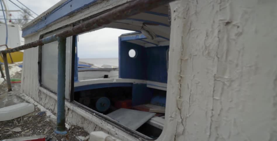 A decrepit boat