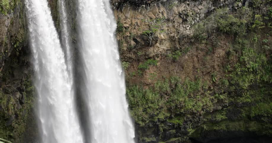 Large waterfall on a sunny day