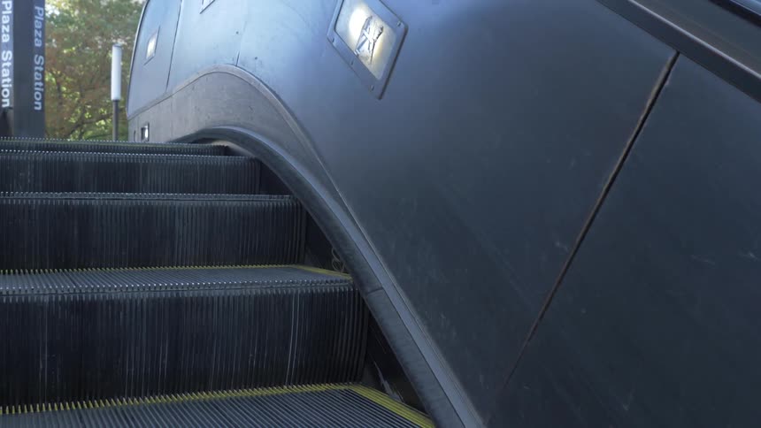 Escalator moving up