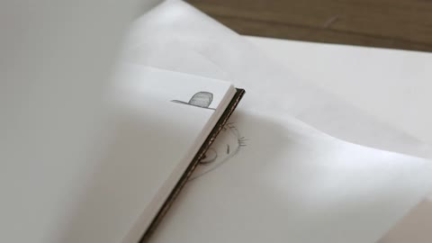 A flip book animation of a character waving
