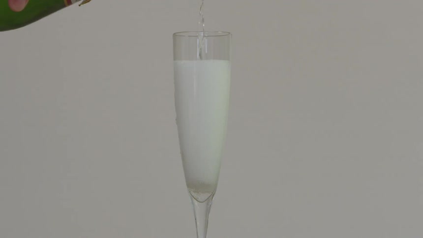 Pour wine in a glass