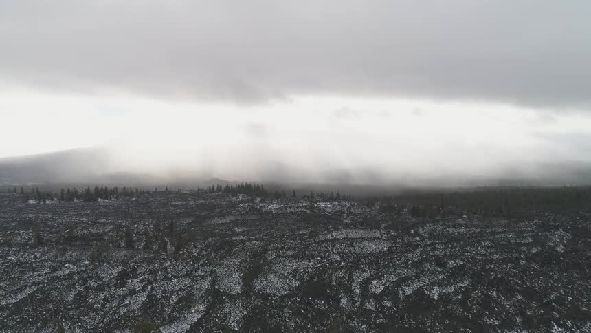 Dark and stormy clouds and rolling seas add only fear to this already gloomy clip with shadows of people