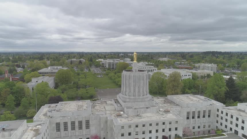Statue of government building