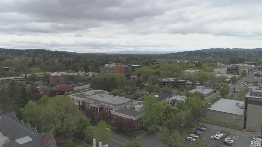 Birds eye view of downtown