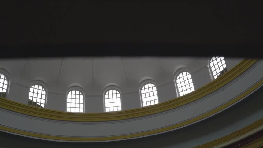 Windows inside a domed ceiling
