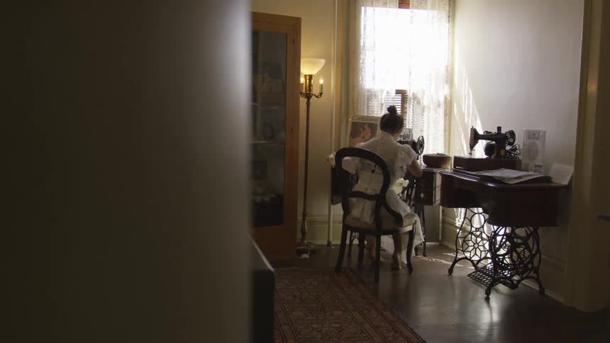 Girl sitting in a chair