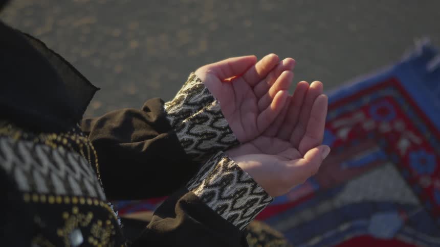 Person holding out hands