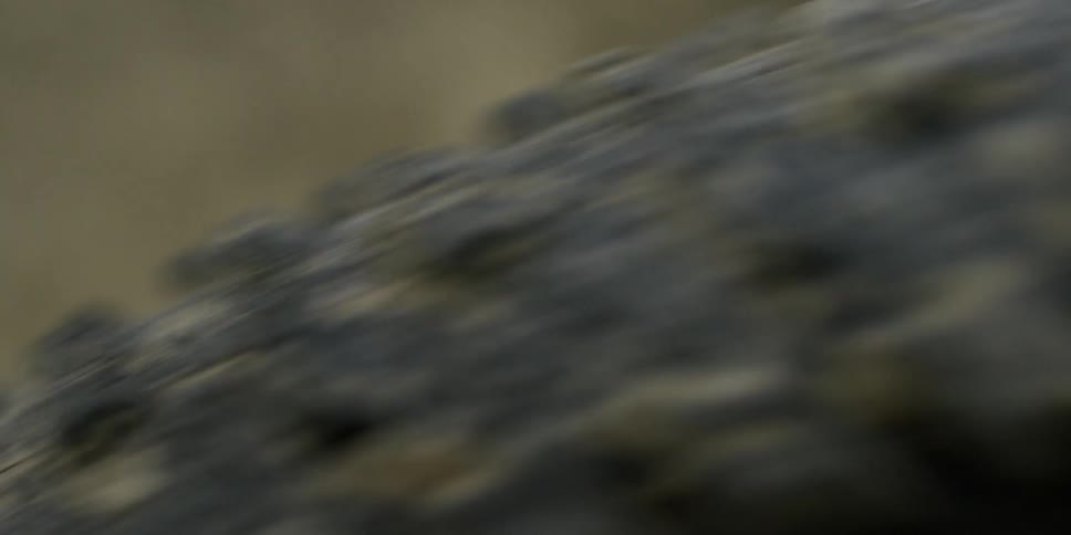Flowing water is shown