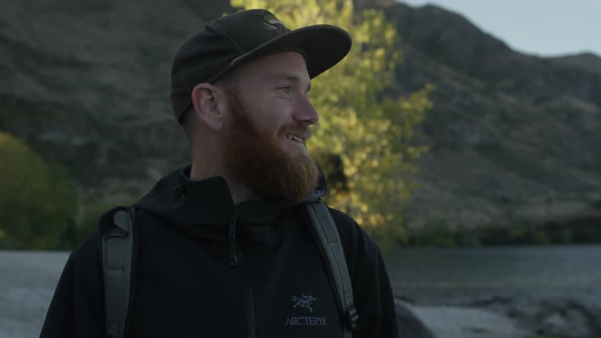 Man Walking By Glendhu Bay
