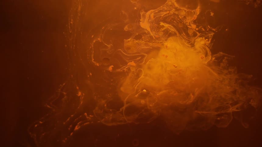 A blob of orange goo