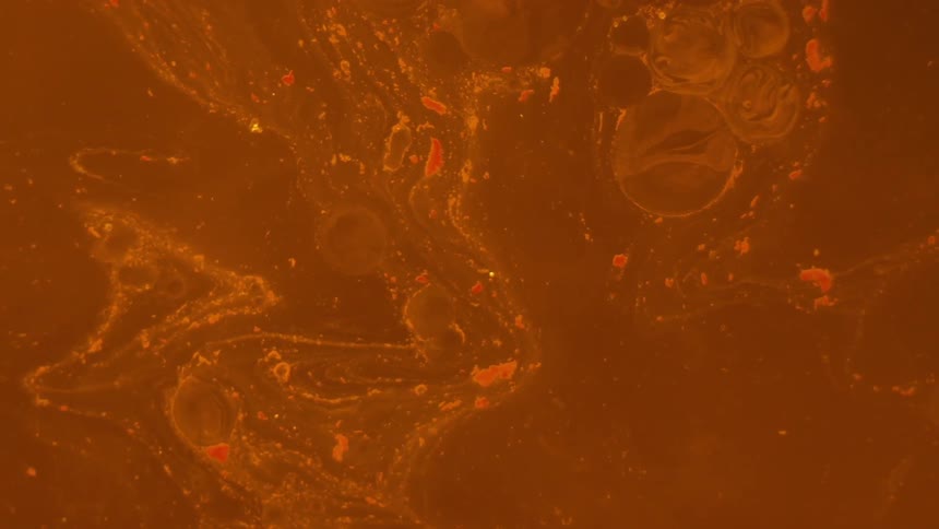 Substances slowly move in a liquid
