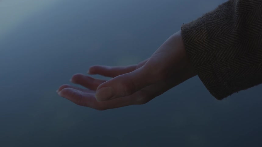 A woman's empty with the palm facing up