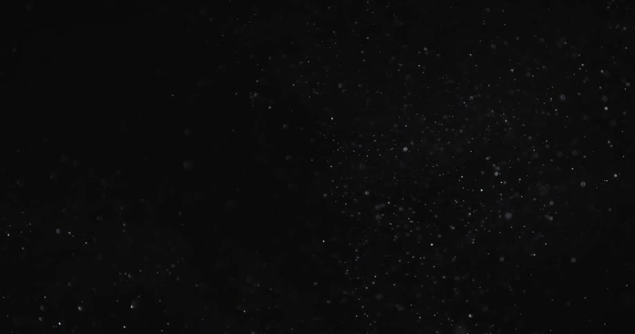 Dust floats through the air