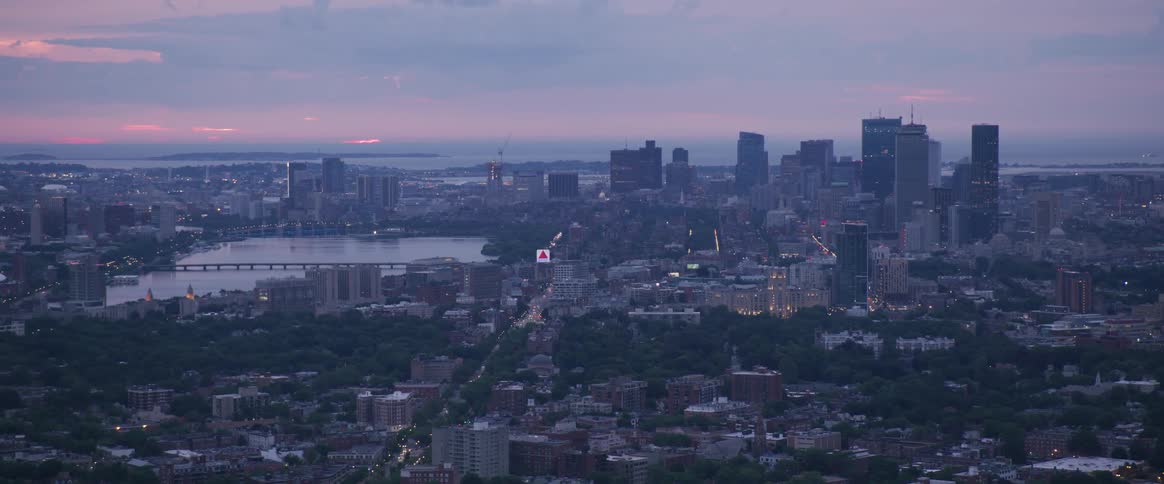 Skyline of a downtown area