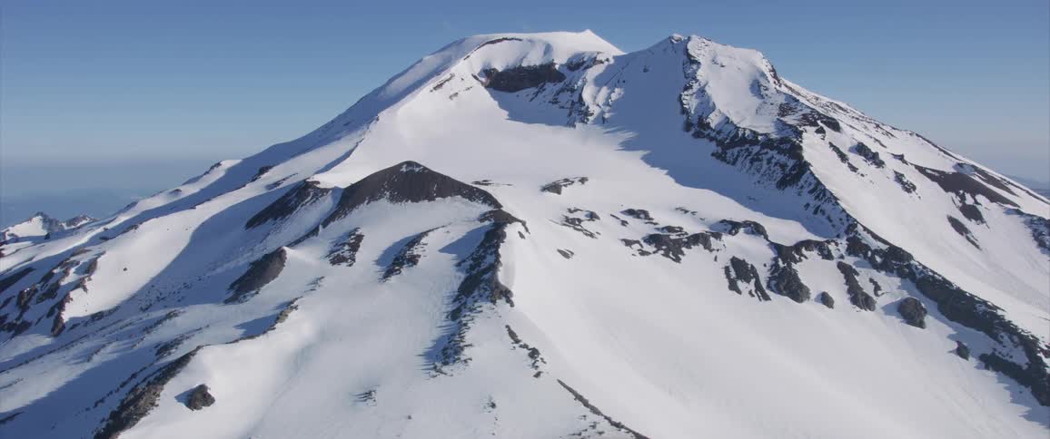 View of snow covered mountains