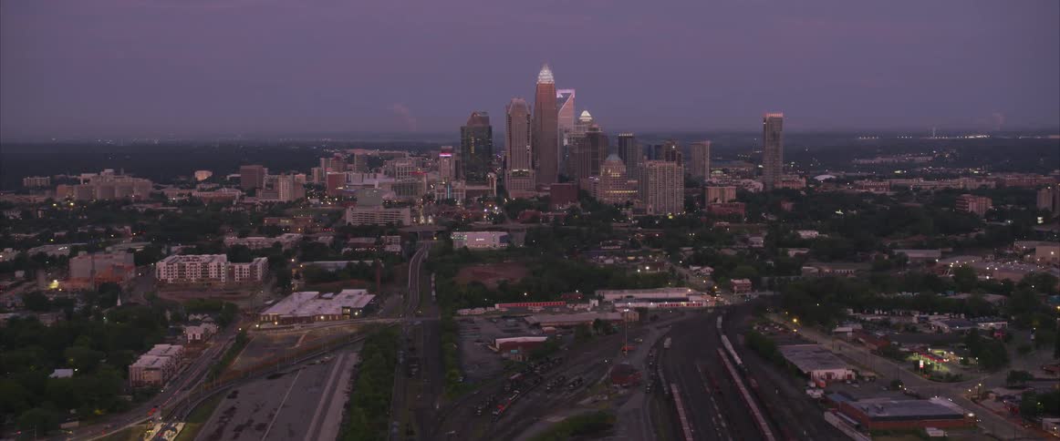 Aerial view of city